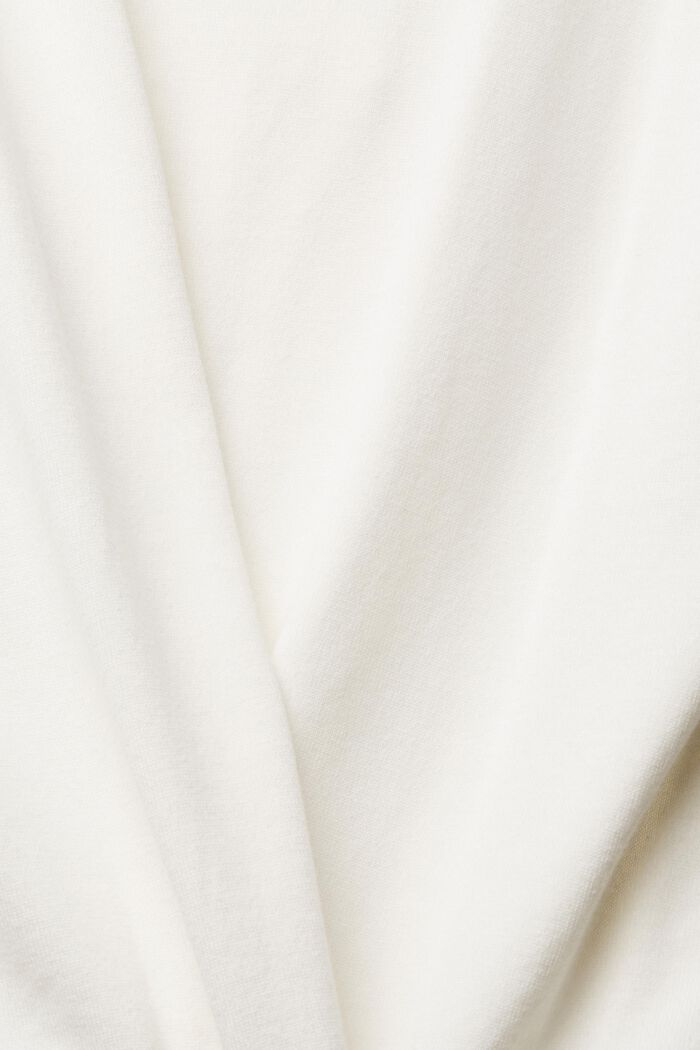 Kortärmad tröja med tenniskrage, OFF WHITE, detail image number 6