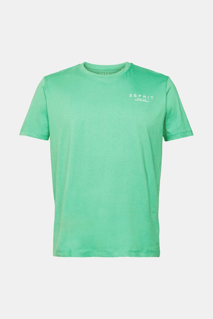 T-shirt i jersey med logotryck, GREEN, detail image number 2