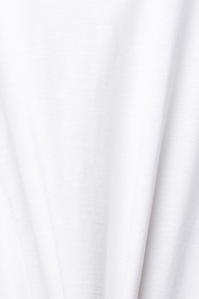 T-shirt i jersey, 100% bomull, WHITE, detail image number 4