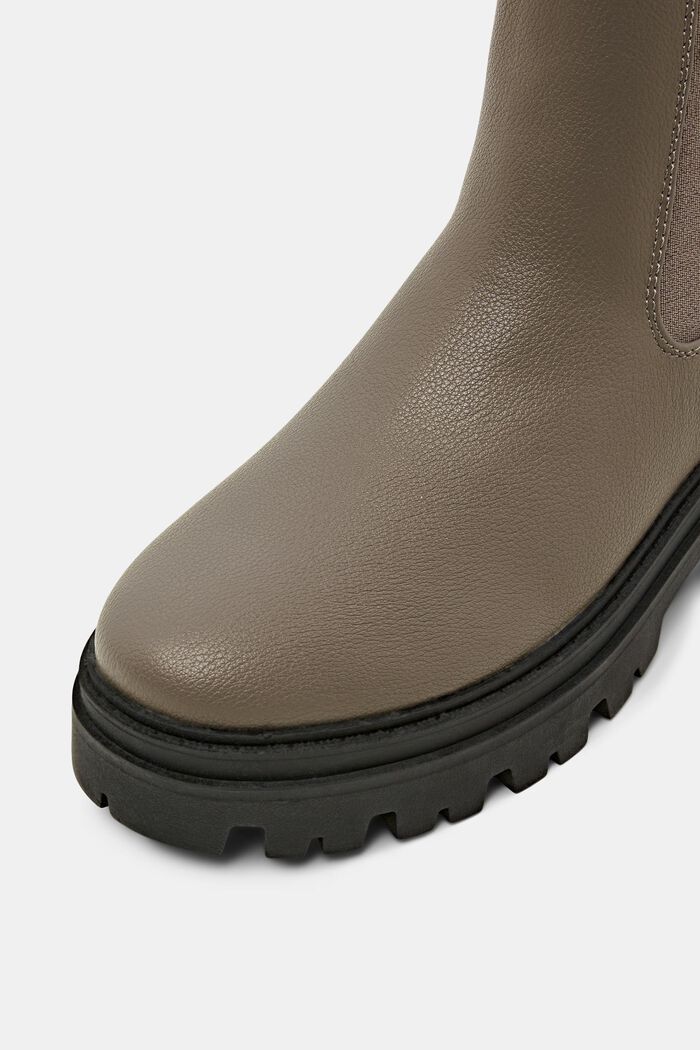 Grova boots i skinnimitation, TAUPE, detail image number 3