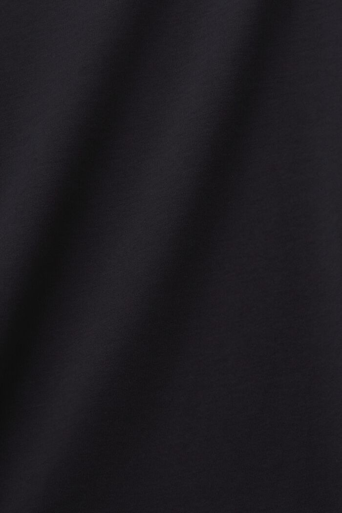 Kortärmad T-shirt med rund ringning, BLACK, detail image number 5