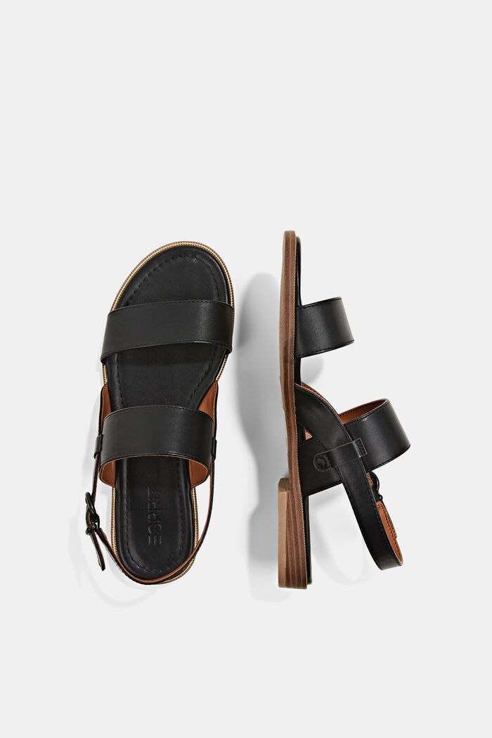 Sandal med bred rem, BLACK, detail image number 1