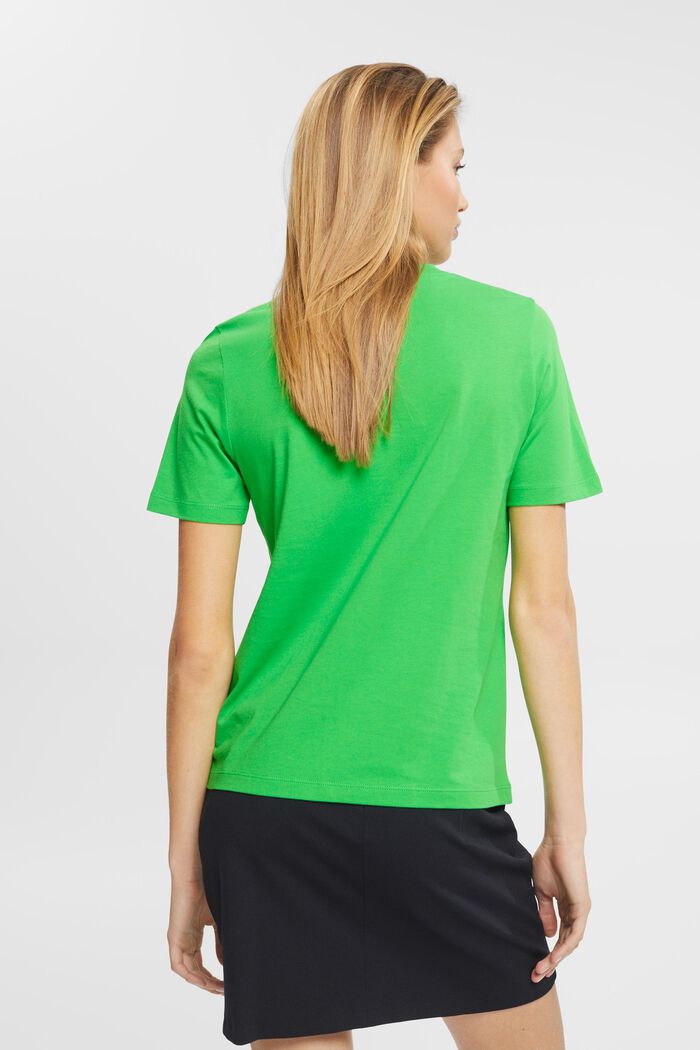 Enfärgad T-shirt, GREEN, detail image number 3