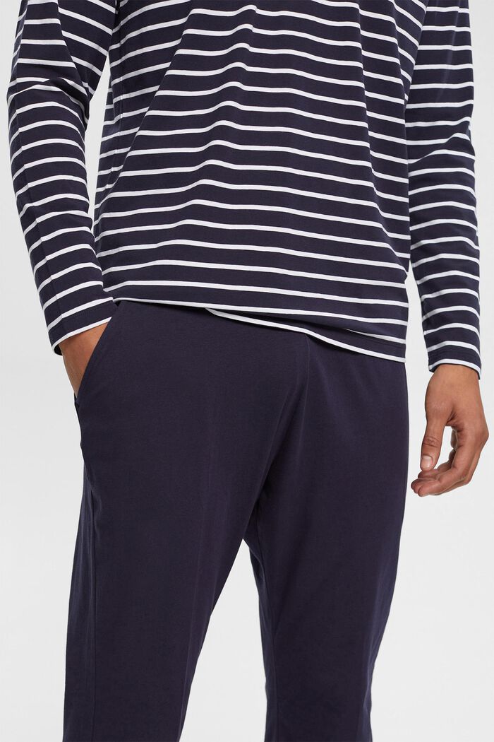 Jerseypyjamas med lång ärm, NAVY, detail image number 2