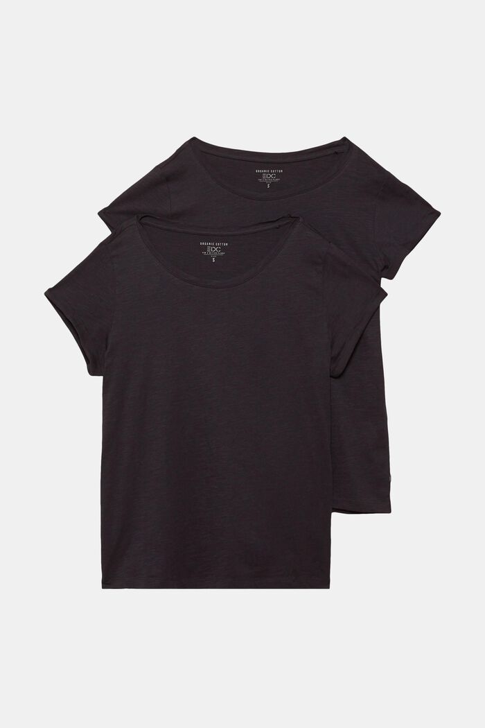 2-pack bas-T-shirts, ekologisk bomull, BLACK, detail image number 6