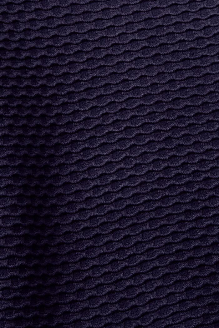 Strukturerad tröja med djup ringning, NAVY, detail image number 5