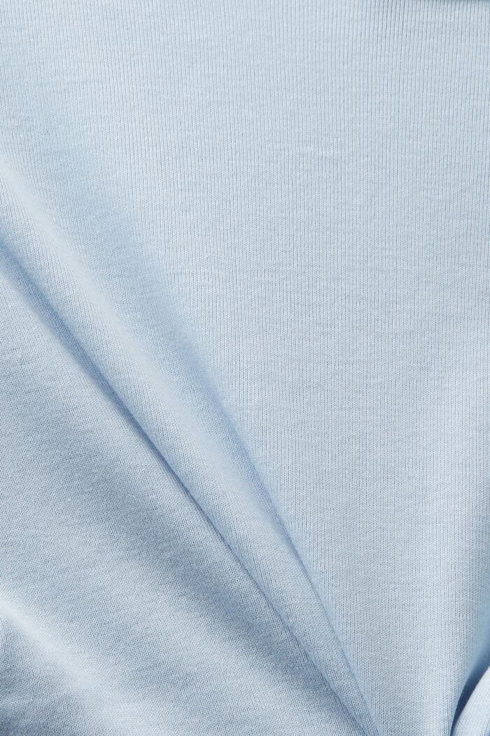 V-ringad T-shirt i bomull, LIGHT BLUE, detail image number 4