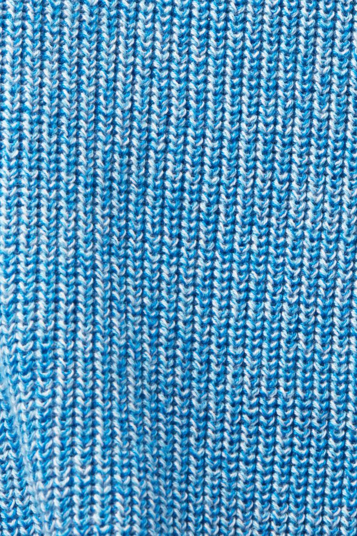 Melerad, stickad kofta med polokrage, PASTEL BLUE, detail image number 4
