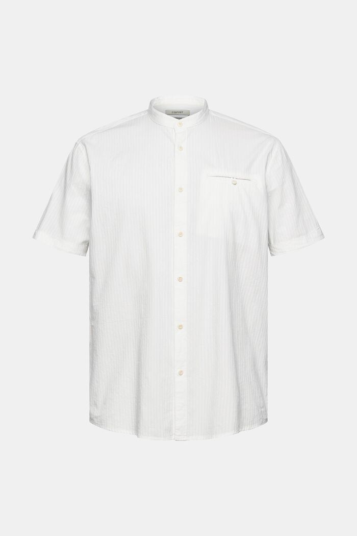Skjorta med ståkrage, OFF WHITE, overview