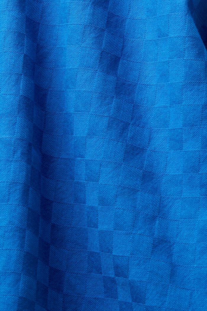 Jacquardskjorta i bomull, BRIGHT BLUE, detail image number 7