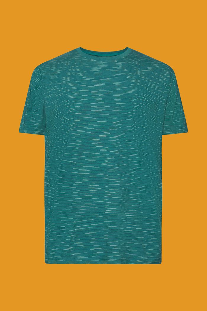 T-shirt med smala ränder, EMERALD GREEN, detail image number 6