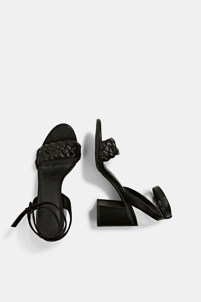 Sandaler med blockklack, BLACK, detail image number 1