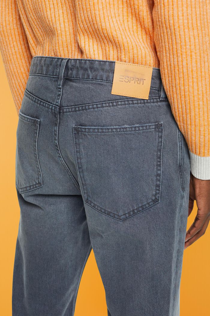 Avslappnade jeans med smal passform, GREY BLUE, detail image number 4