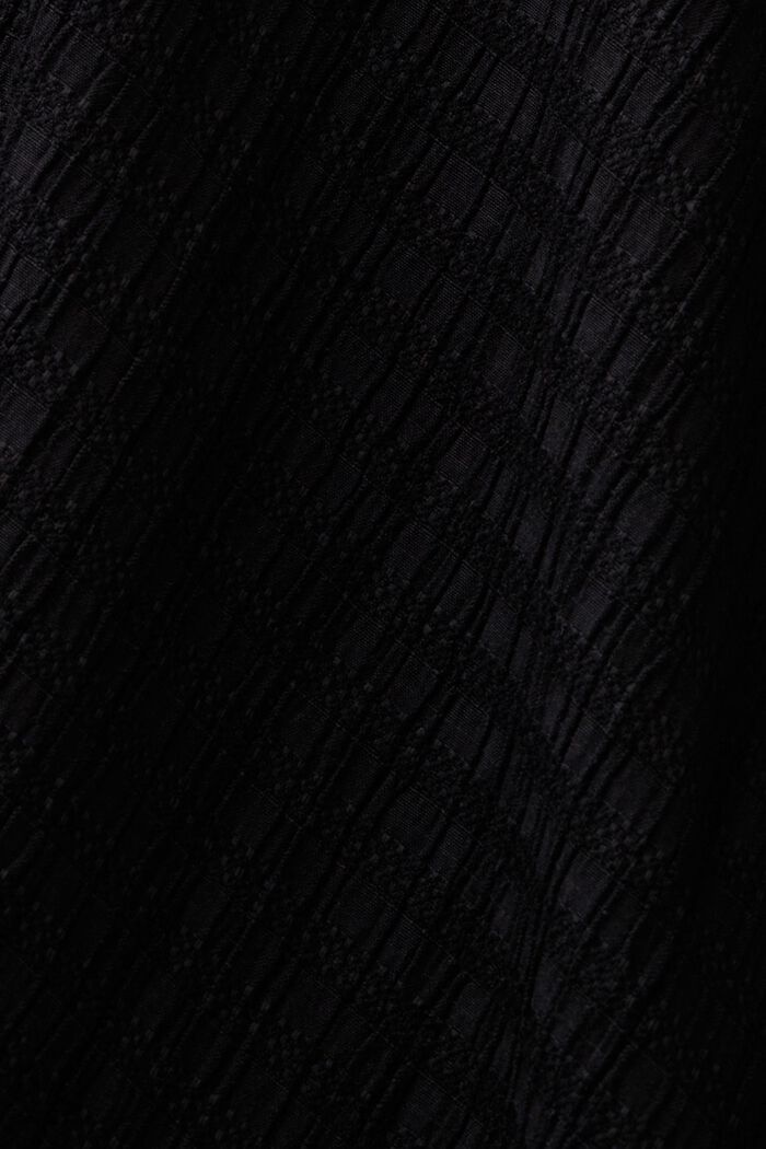 Krinklad midikjol, BLACK, detail image number 5