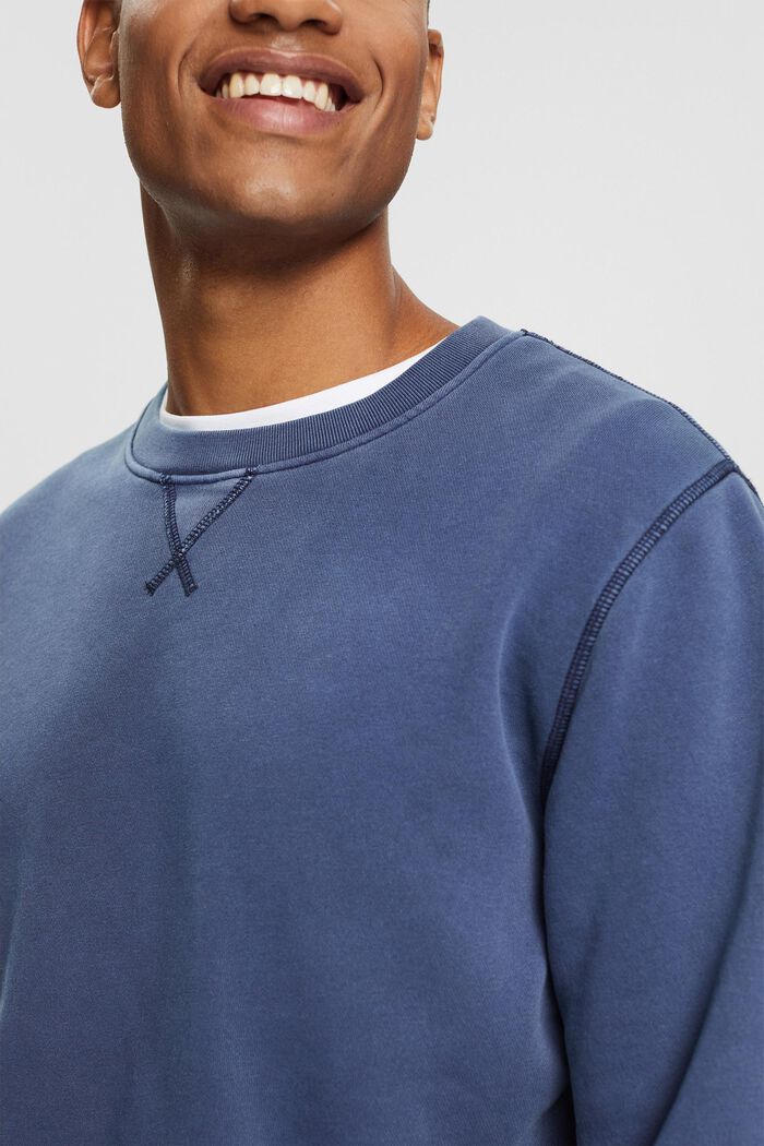 Enkel sweatshirt med normal passform, NAVY, detail image number 0