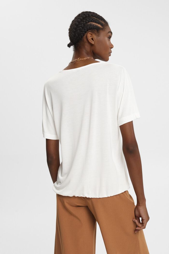 Omlott-T-shirt, OFF WHITE, detail image number 3