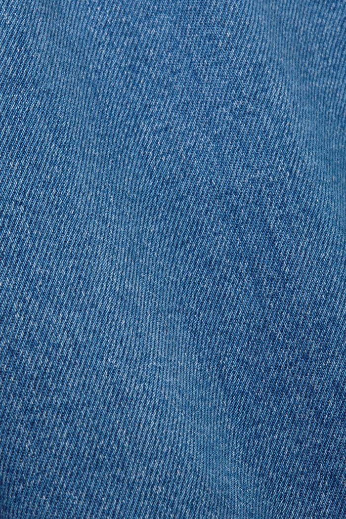 Kort jeansklänning med knytskärp, BLUE LIGHT WASHED, detail image number 5