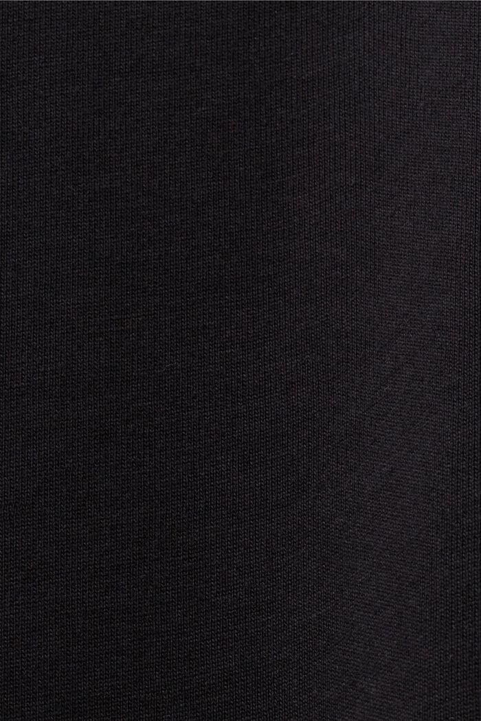 T-shirt i ekologisk bomull med geometriskt tryck, BLACK, detail image number 5