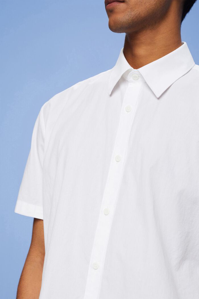 Kortärmad button down-skjorta, WHITE, detail image number 2