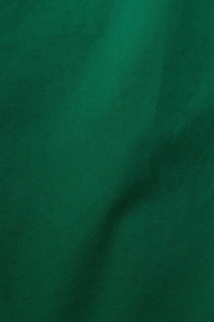 Poplinskjorta i bomull, DARK GREEN, detail image number 4