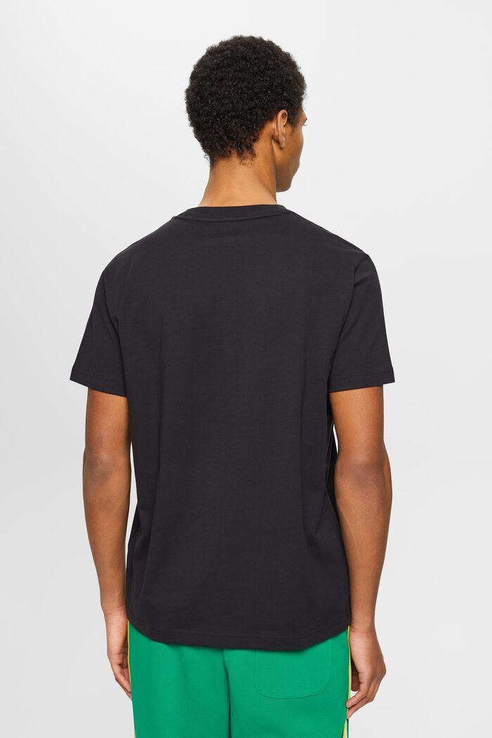T-shirt i bomull med logotryck, BLACK, detail image number 3