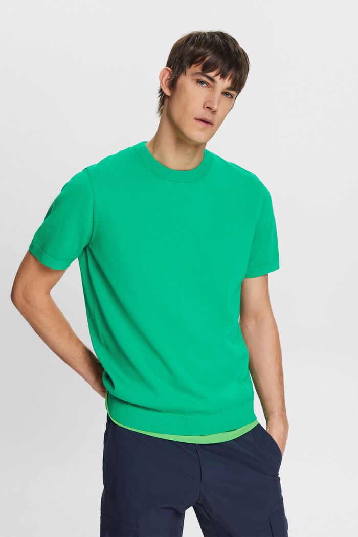 Kortärmad tröja, GREEN, detail image number 0