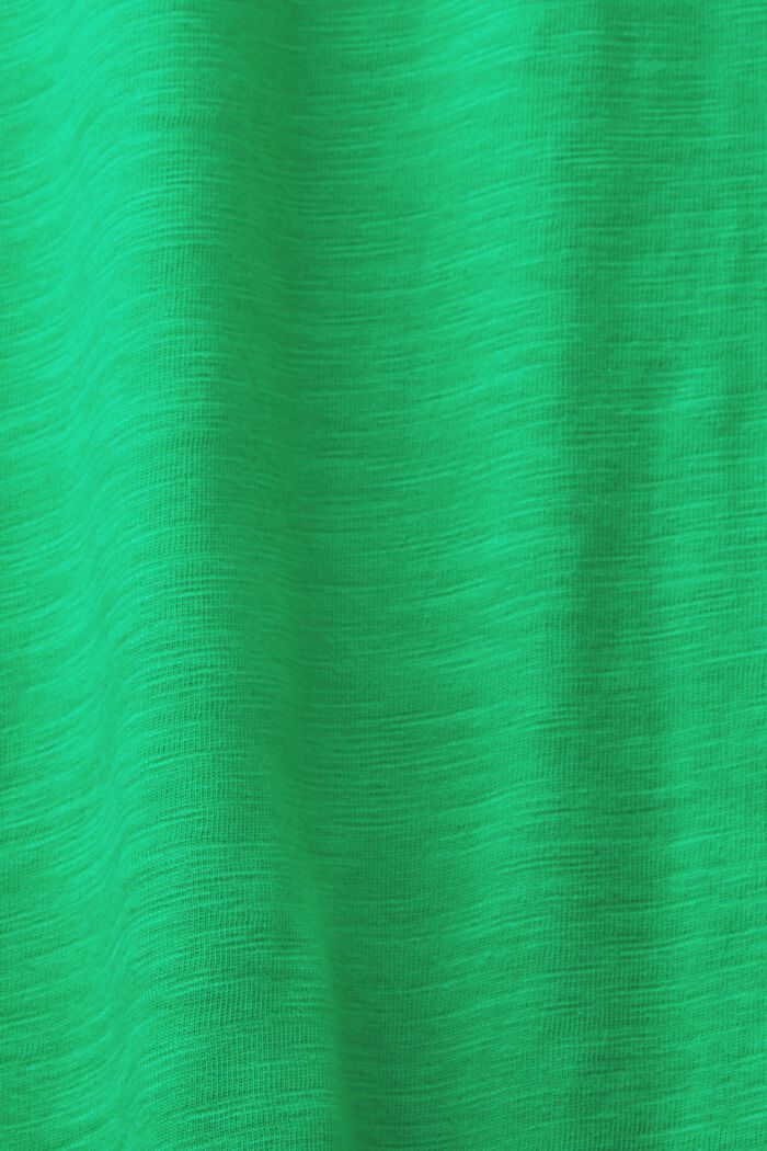 Långärmad jerseytopp i basmodell, GREEN, detail image number 6