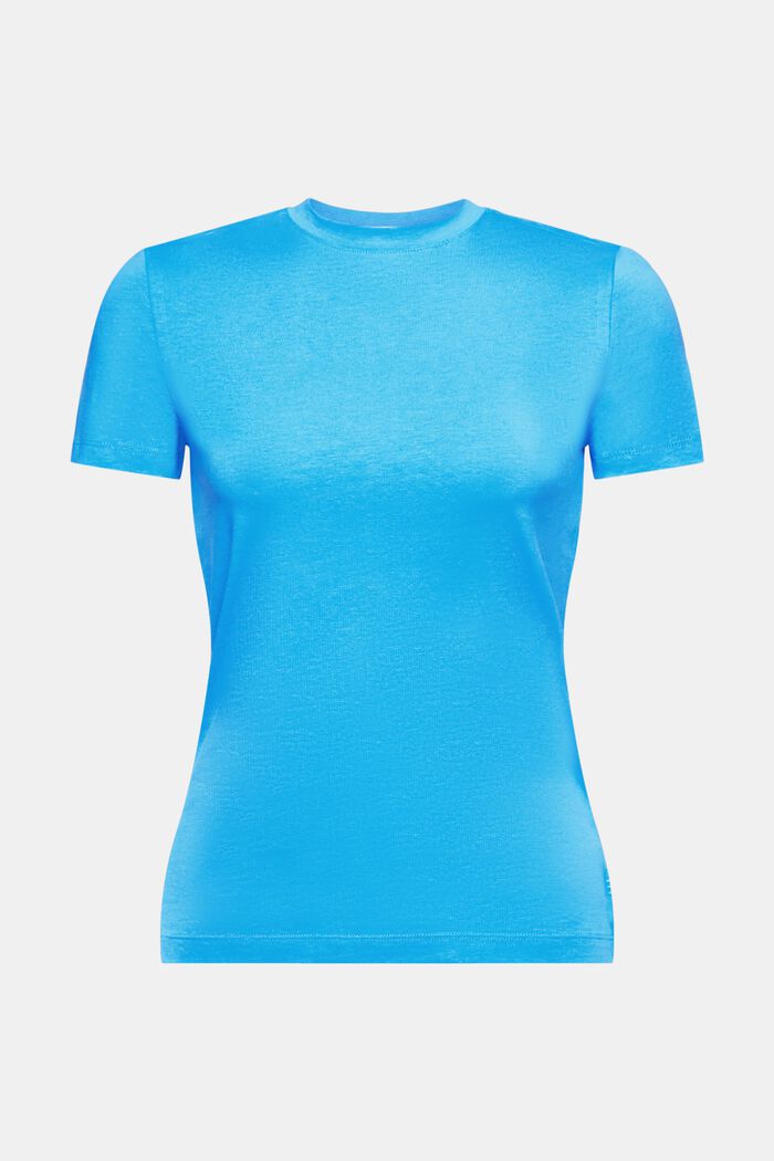 Rundringad T-shirt, BLUE, detail image number 5