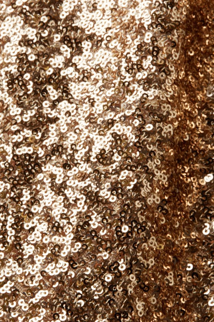 Maxiklänning med paljetter, GOLD, detail image number 6