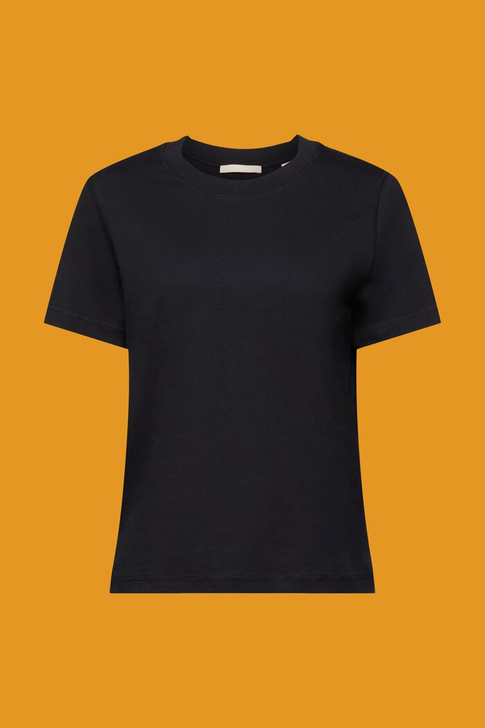Ledig T-shirt, 100% bomull, BLACK, detail image number 7