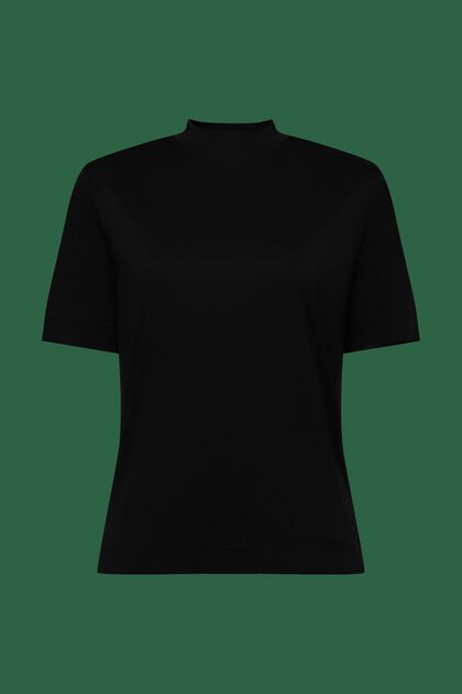 Jersey-T-shirt med halvpolokrage