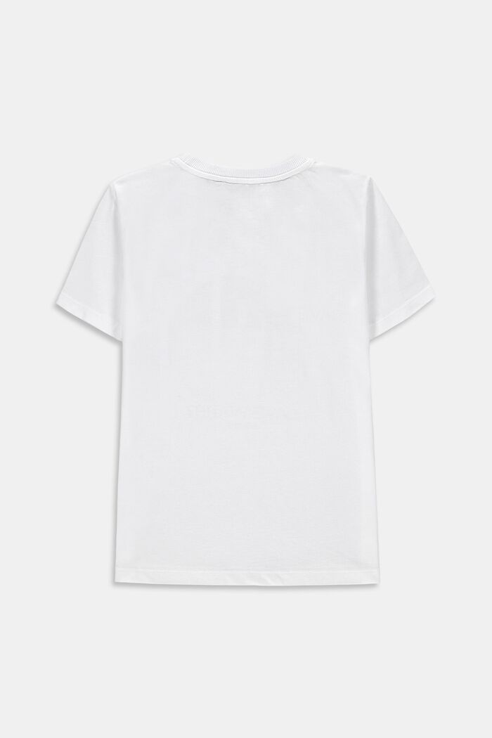 Oversize-T-shirt med fototryck, 100% bomull, WHITE, detail image number 1