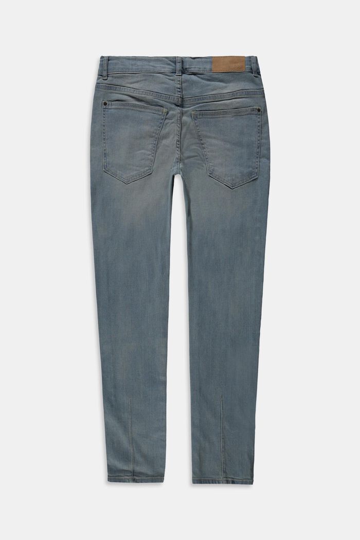 Jeans med reglerbar linning, BLUE BLEACHED, detail image number 1