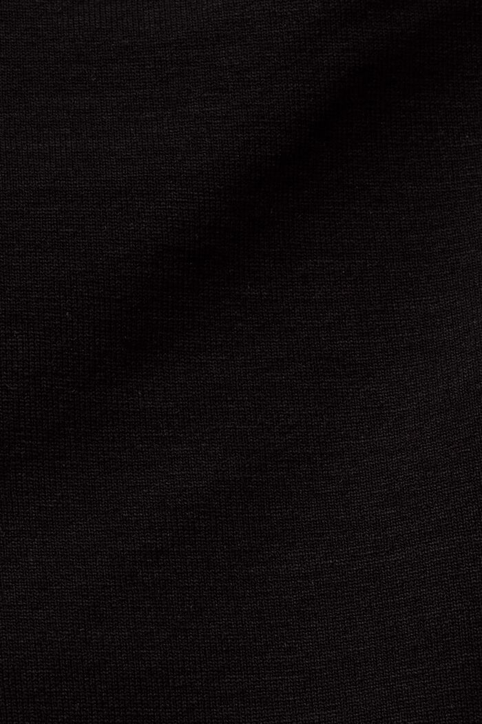 Midikjol i jersey med omlottlook, BLACK, detail image number 6