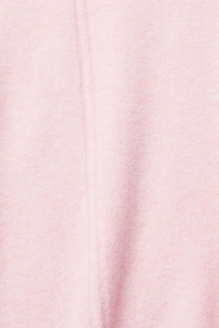 Med ull: mjuk tröja med ståkrage, LIGHT PINK, detail image number 1