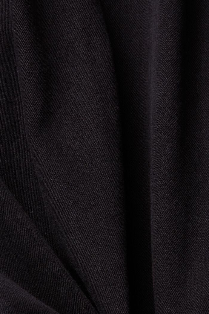 Jeansskjorta, BLACK DARK WASHED, detail image number 4
