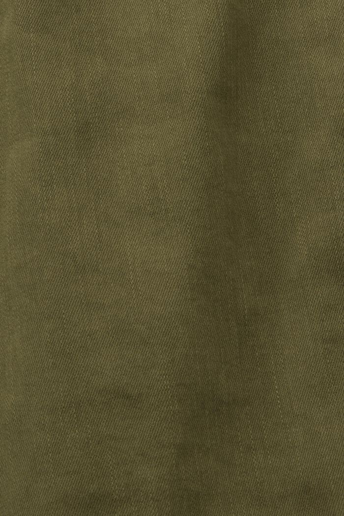 Stretchbyxa med ekologisk bomull, KHAKI GREEN, detail image number 6
