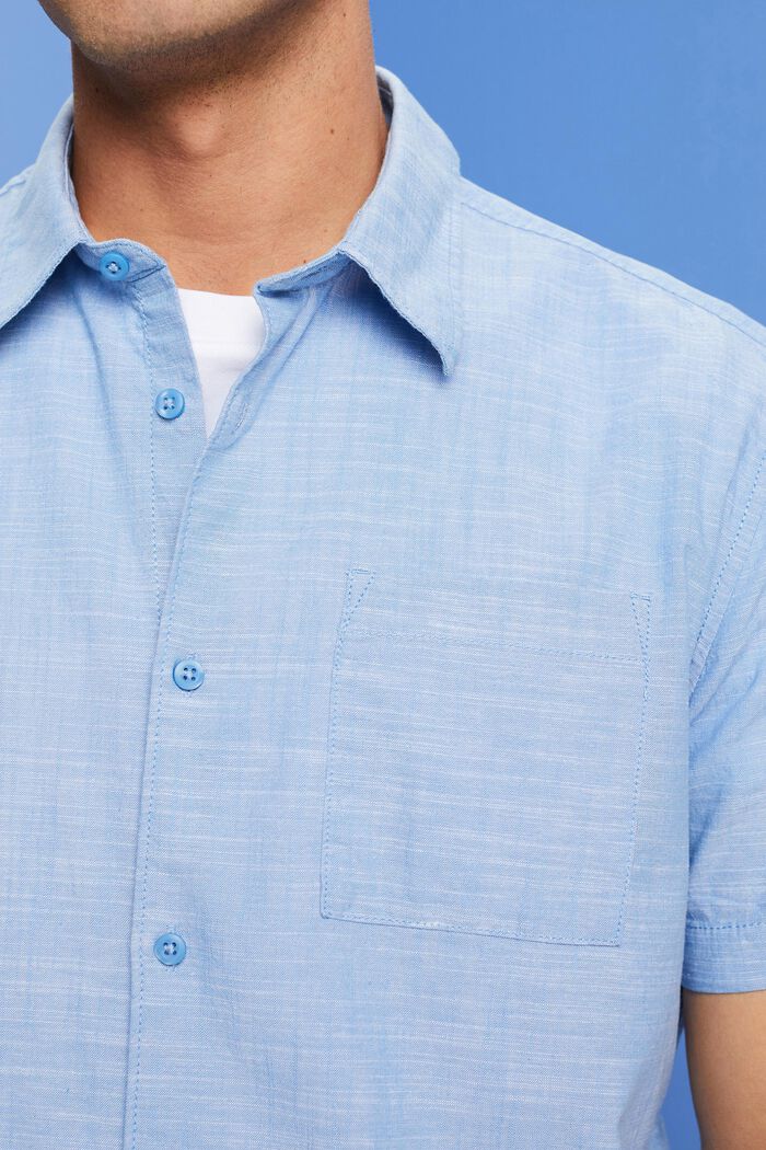 Button down-skjorta i bomull, LIGHT BLUE, detail image number 2