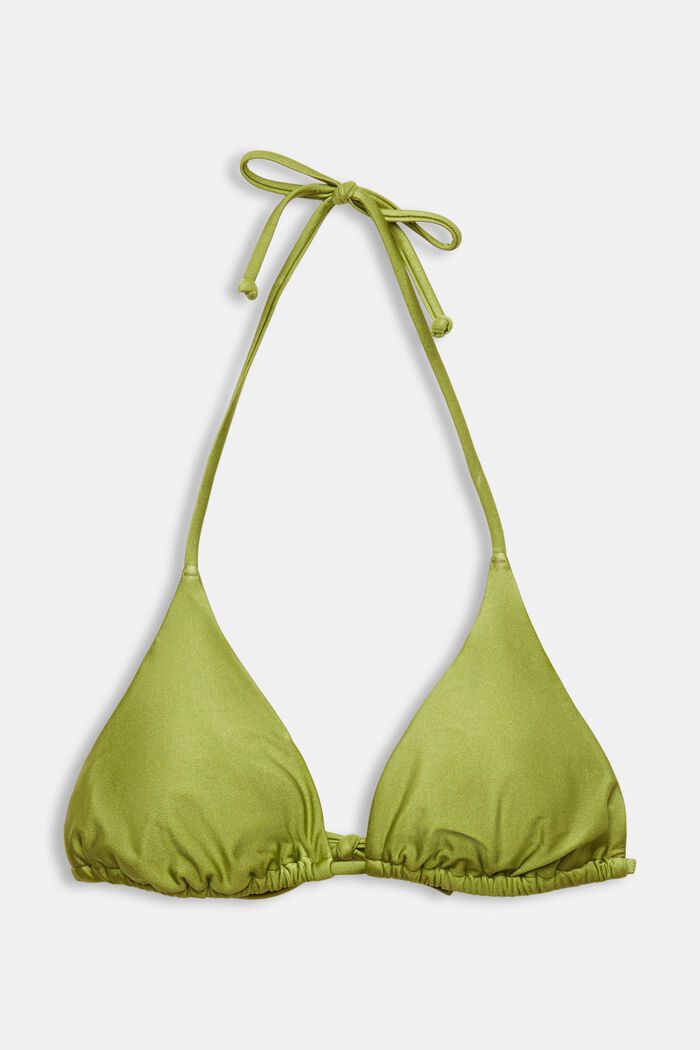 Vadderad trekantig bikiniöverdel, LEAF GREEN, detail image number 5