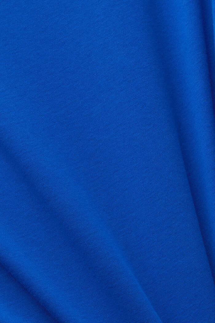 V-ringad T-shirt med slubstruktur, BRIGHT BLUE, detail image number 4