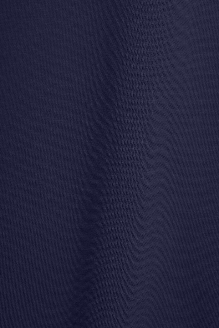 Unisex-sweatshirt i bomullsfleece med logo, NAVY, detail image number 5