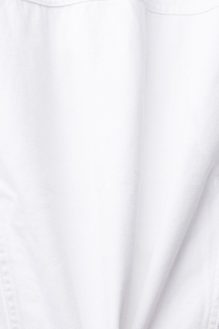 Vit jeansjacka, WHITE, detail image number 4