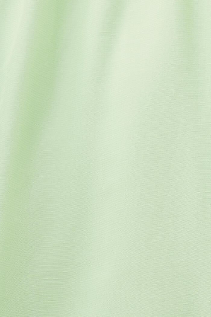 Kortärmad blus med V-ringning, CITRUS GREEN, detail image number 5
