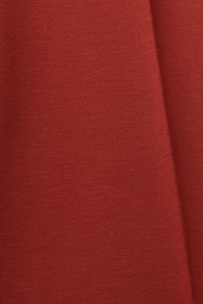Byxa i punto-jersey, rak modell, RUST BROWN, detail image number 5