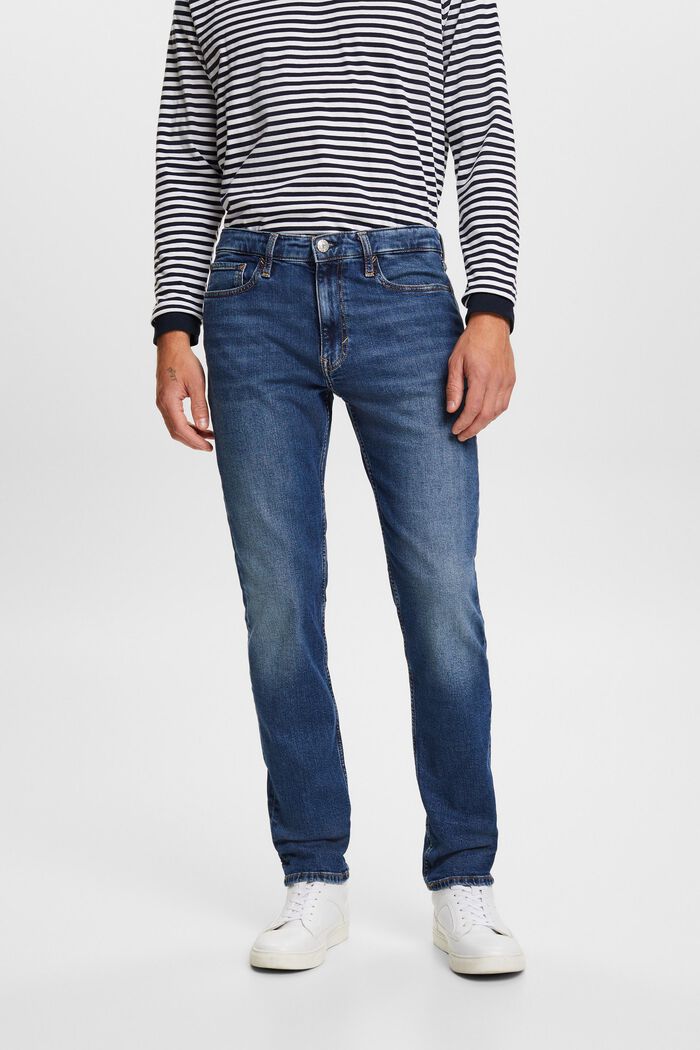 Återvunnet: straight fit jeans, BLUE MEDIUM WASHED, detail image number 0
