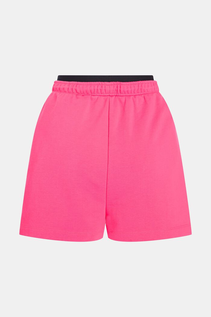 Lediga sweat-shorts med dubbel linning, LIME YELLOW, detail image number 5