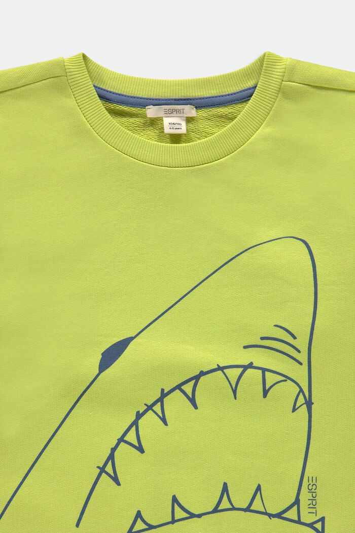Sweatshirt med hajmotiv, CITRUS GREEN, detail image number 2