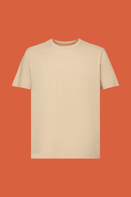 Plaggfärgad T-shirt i jersey, 100% bomull