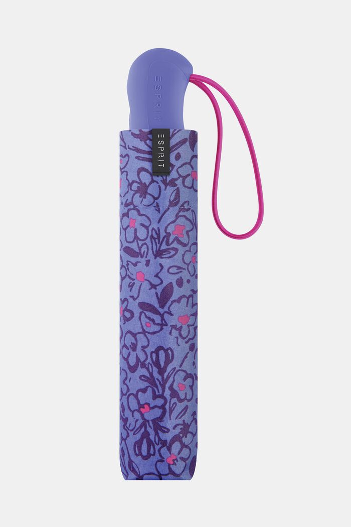 Easymatic väskparaply med blommönster, ONE COLOR, detail image number 1