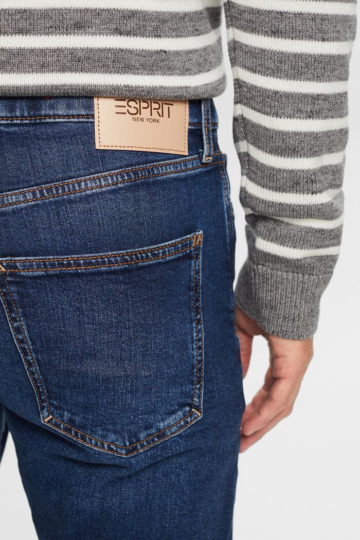 Återvunnet: slim fit jeans, BLUE DARK WASHED, detail image number 4